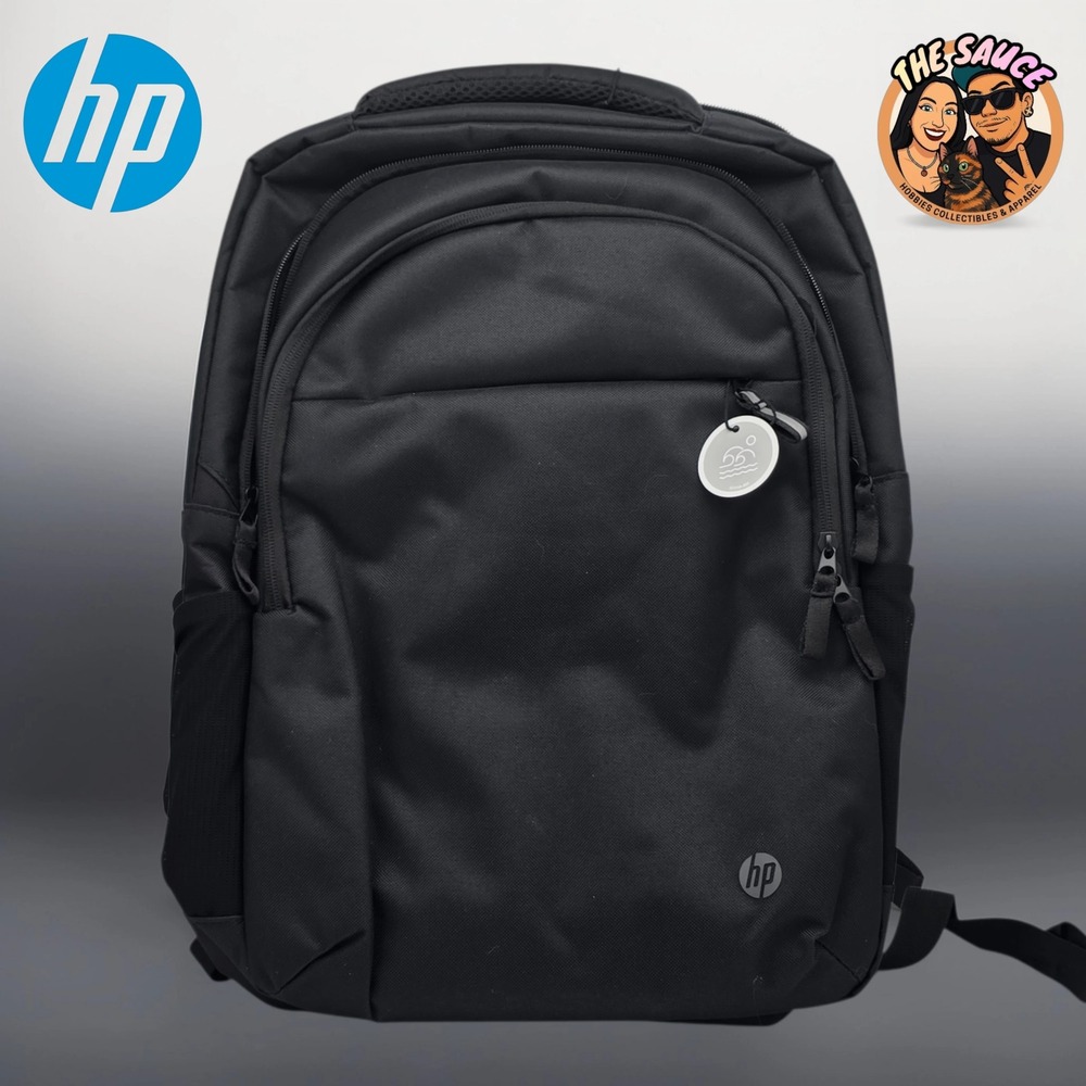 HP‎ Renew Business Laptop Backpack 17.3 Inch Black NWT Eco-Friendly Functional